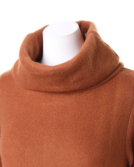 INGNI(イング) オフタートルAライン/ワンピース キャメル