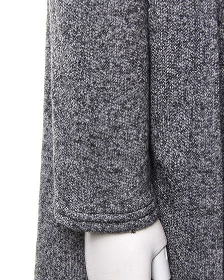 INGNI(イング) 裏毛ロングフード/トッパー クロ/モク