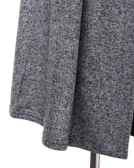 INGNI(イング) 裏毛ロングフード/トッパー クロ/モク