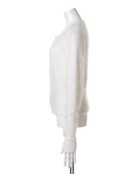 INGNI(イング) フェザーコンパクトカーディガン オフホワイト