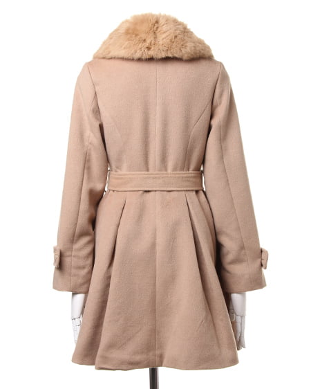 INGNI(イング) ファー取り外しドーリー/コート キャメル