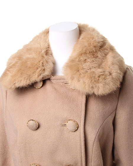 INGNI(イング) ファー取り外しドーリー/コート キャメル