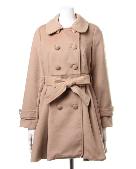 INGNI(イング) ファー取り外しドーリー/コート キャメル