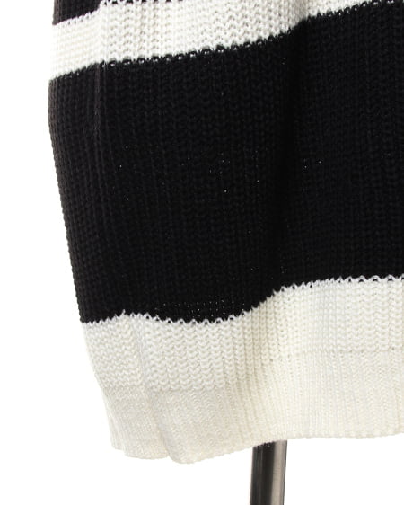 INGNI(イング) 裾ラインV/Nチュニック オフホワイト/クロ