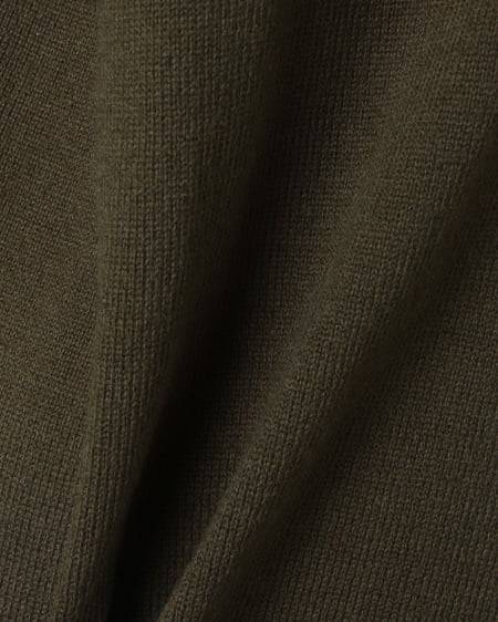 INGNI(イング) カシミヤタッチVネック/コクーンチュニック カーキ