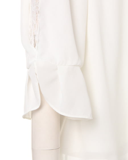 INGNI(イング) 装飾付ベルスリーブ/TOPS オフホワイト