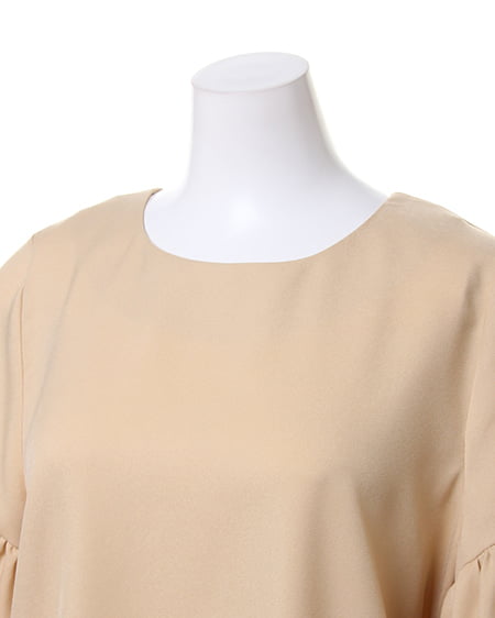 INGNI(イング) フリル袖プルオーバー ベージュ