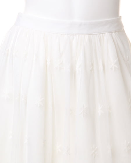 INGNI(イング) L65チュールレース/スカート オフホワイト