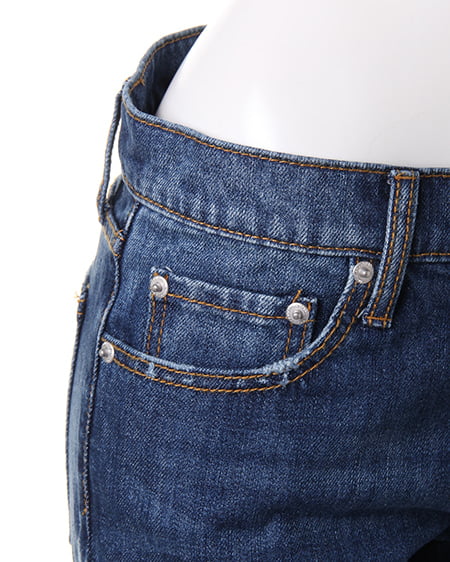 INGNI(イング) クラッシュデニムテーパード/パンツ デニム/ブルーA