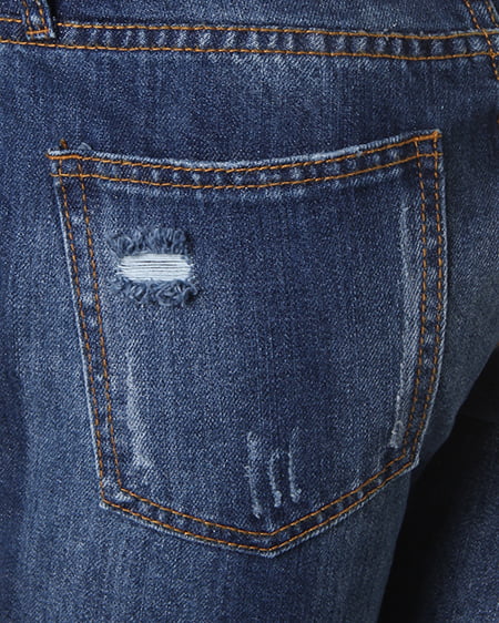 INGNI(イング) クラッシュデニムテーパード/パンツ デニム/ブルーA