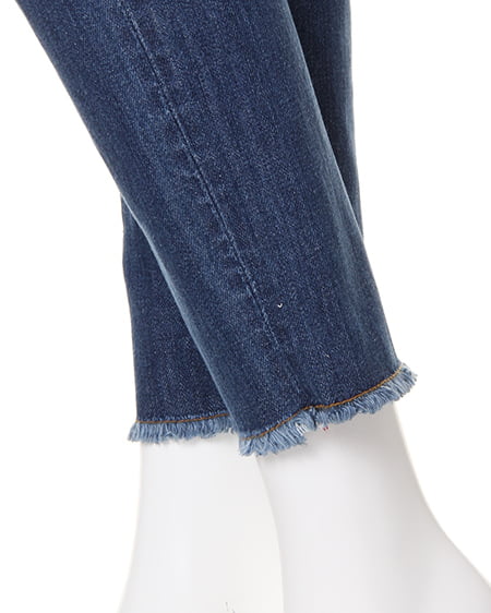 INGNI(イング) クラッシュデニムテーパード/パンツ デニム/ブルーA