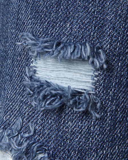 INGNI(イング) クラッシュデニムテーパード/パンツ デニム/ブルーA