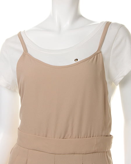 INGNI(イング) キャミサロペットガウチョ/パンツ ベージュ