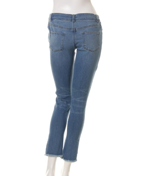 INGNI(イング) フリンジニーカットスキニー/パンツ デニム/ライトブルー