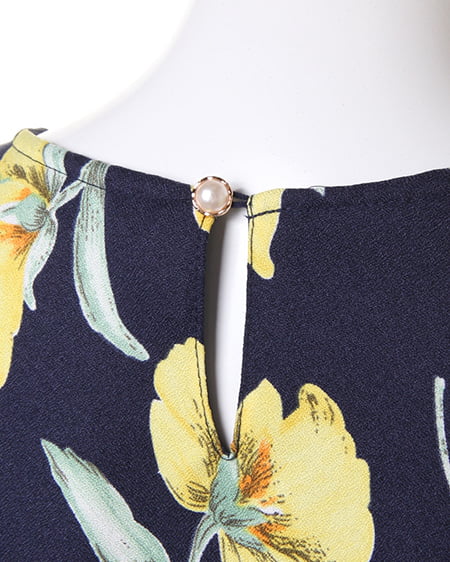 INGNI(イング) 花柄ノースリ/ワンピースE コン