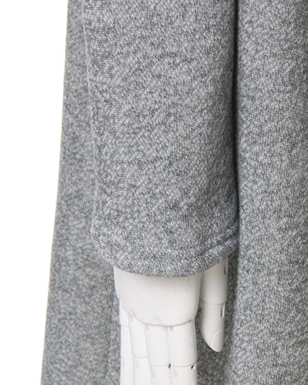 INGNI(イング) 裏起毛配色/コーディガン グレー/オフホワイト