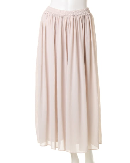 INGNI(イング) シフォン楊柳ロング/スカンツ アイボリー