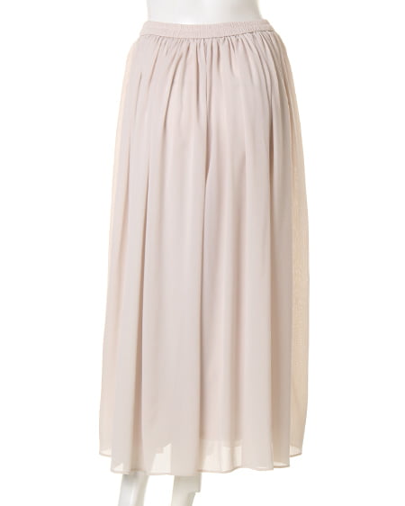 INGNI(イング) シフォン楊柳ロング/スカンツ アイボリー