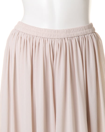 INGNI(イング) シフォン楊柳ロング/スカンツ アイボリー