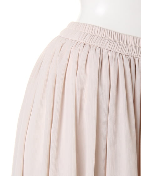 INGNI(イング) シフォン楊柳ロング/スカンツ アイボリー