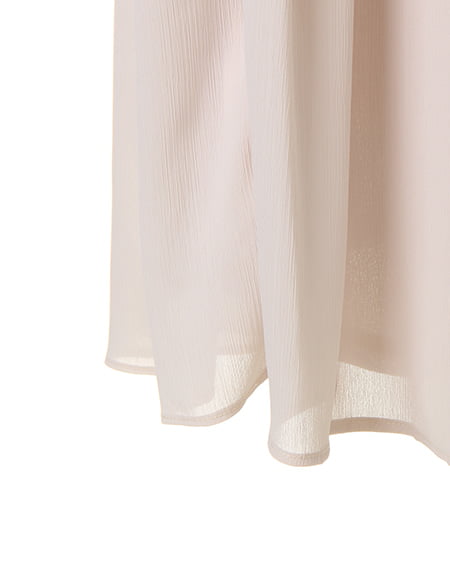 INGNI(イング) シフォン楊柳ロング/スカンツ アイボリー