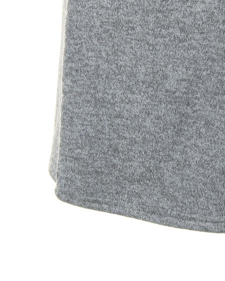 INGNI(イング) ミル起毛ボンディングフード/コーディガン グレー/グレー