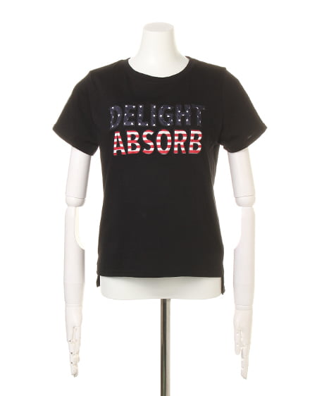 INGNI(イング) 柄ロゴ/TシャツA クロ/アメリカ