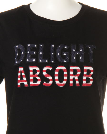 INGNI(イング) 柄ロゴ/TシャツA クロ/アメリカ