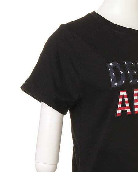 INGNI(イング) 柄ロゴ/TシャツA クロ/アメリカ