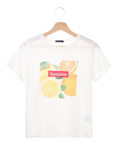 【2点￥2500対象】BOXロゴ転写プリント／Tシャツ