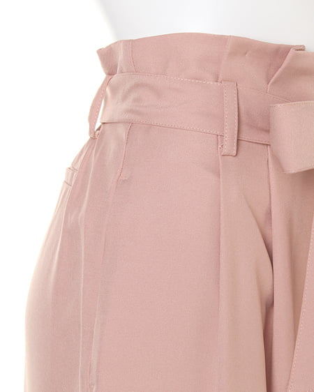 INGNI(イング) サッシュ付Peツイルワイドパンツ ピンク