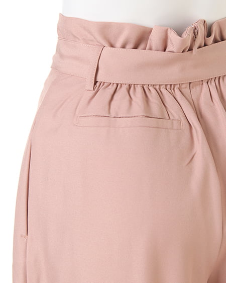 INGNI(イング) サッシュ付Peツイルワイドパンツ ピンク