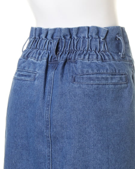 INGNI(イング) サッシュ付きデニムコクーン/スカート デニム/ブルー