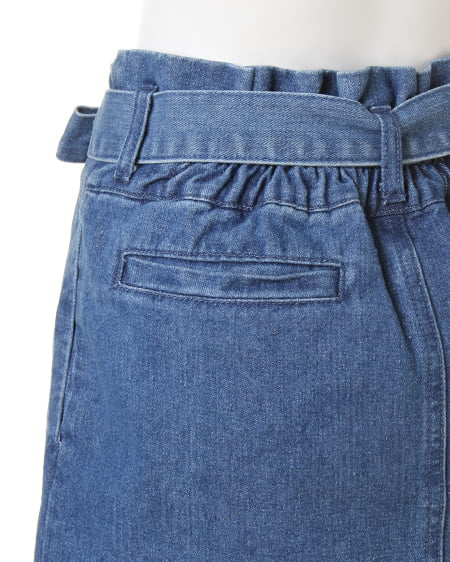 INGNI(イング) サッシュ付きデニムコクーン/スカート デニム/ブルー