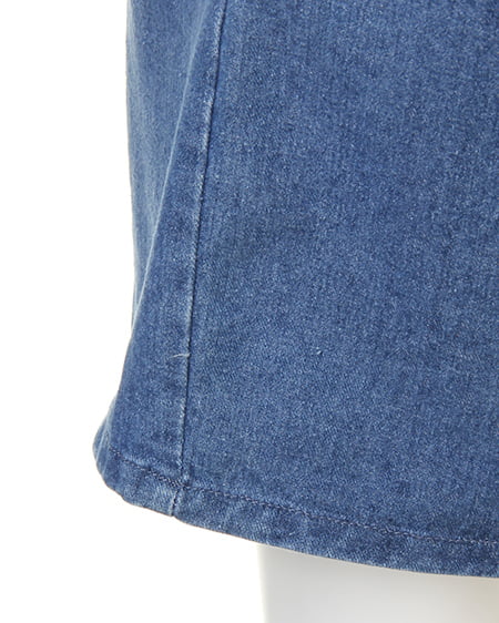 INGNI(イング) サッシュ付きデニムコクーン/スカート デニム/ブルー