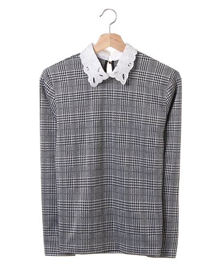 襟付き／トップス