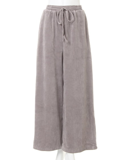 【秋の新作】ベロアワイドパンツ