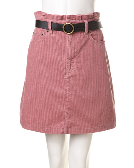 ベルト付台形スカート