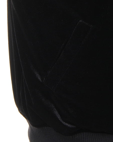 INGNI（イング） 袖刺繍ベロアリバーシブルMA-1 ｸﾛ/A