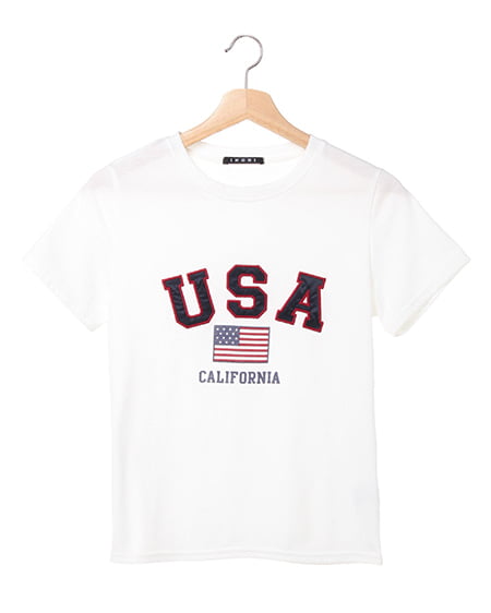 USAロゴTシャツ