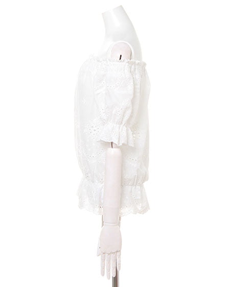 INGNI(イング) パンチングレース/オフショル オフホワイト