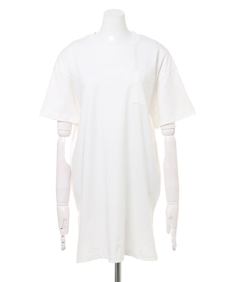 INGNI(イング) ポケット付BIG Tシャツ オフホワイト