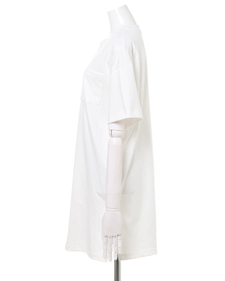 INGNI(イング) ポケット付BIG Tシャツ オフホワイト