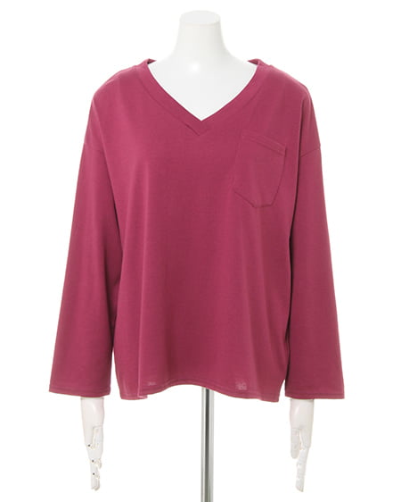 INGNI(イング) ポケット付きロンT パープル