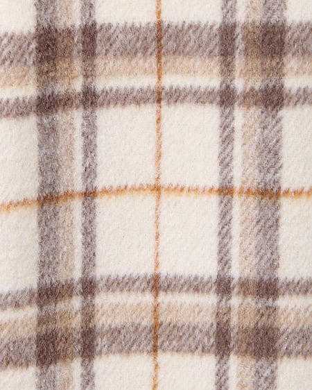 INGNI(イング) チェック柄ナロー/シャギースカート オフホワイト/チェック