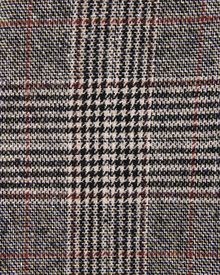 INGNI(イング) ベルト付・グレンチェックワイド/パンツ グレー/チェック