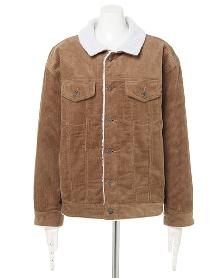 INGNI(イング) コーデュロイ裏ボアBIG Gジャン モカ