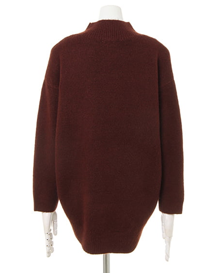 INGNI(イング) モックネック/チュニックニット ブラウン