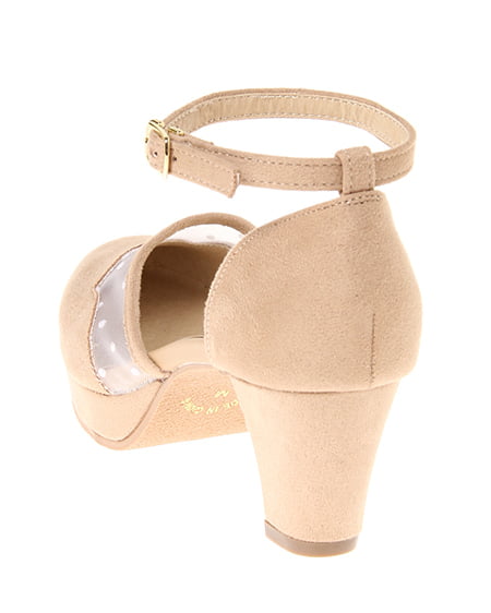 INGNI(イング) スカラップパンプス ベージュ