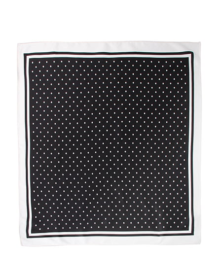 INGNI(イング) ドットスカーフ クロ